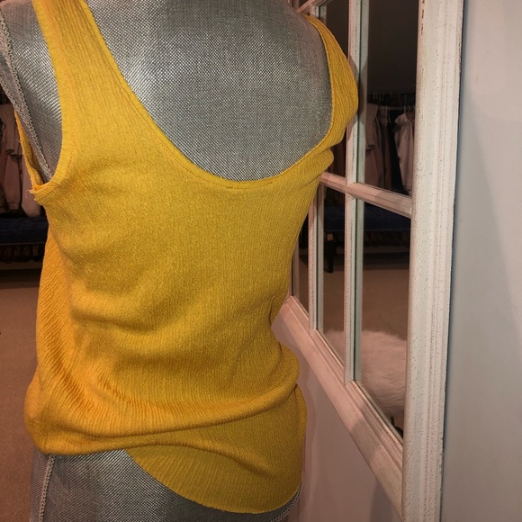 Zara Trafaluc Mustard Top - Picture 3 of 3